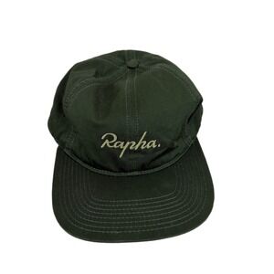 Rapha Hat Cap Snapback Green Cycling MTB Outdoors Adjustable Cotton Logo